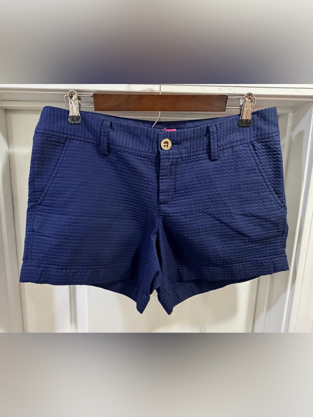 Lilly Pulitzer Callahan Navy Blue Classic Shorts Size 8